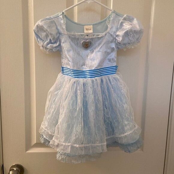 Disney Store Oz The Great and Powerful China Girl Costume Dress Blue Lace Size 4 - Picture 1 of 9